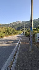 Straße vom Meer nach Therma