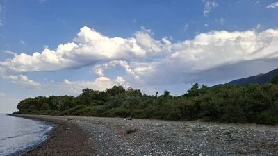 Am Strand bei Therma