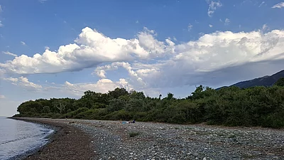 Am Strand bei Therma